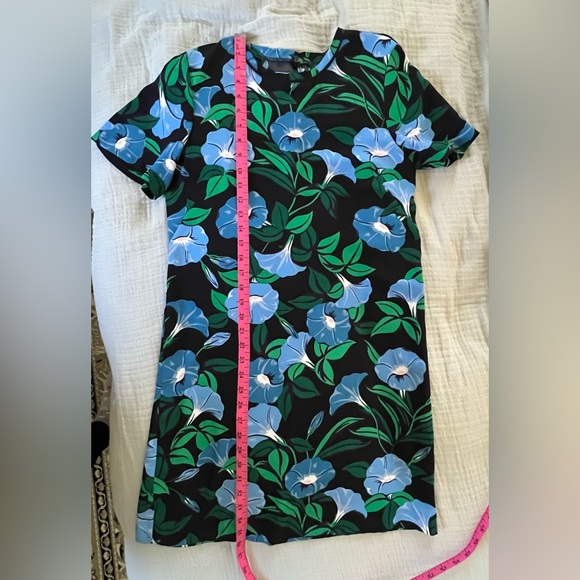 Ann Taylor | Floral Black and Blue Dress - Picture 8 of 8